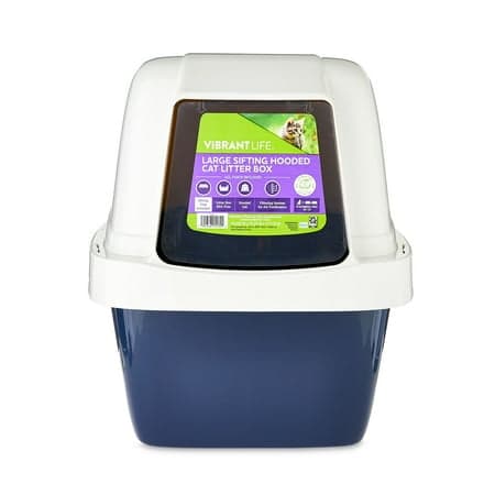 Vibrant Life Large Sifting Hooded Enclosed Cat Litter Box