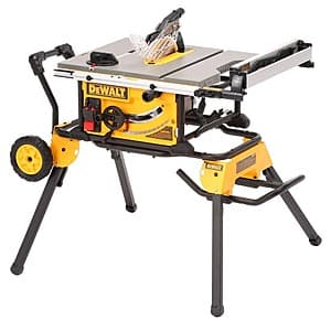 DEWALT 10-Inch Corded Table Saw with Rolling Stand - In-Store Only