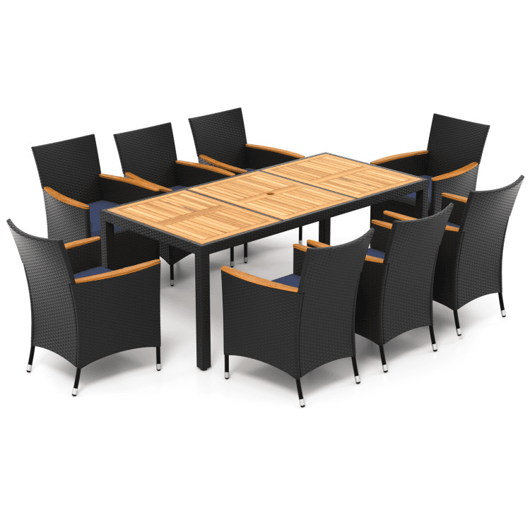 Enjoy Outdoor Dining with a 9-Piece Patio Set from Costway