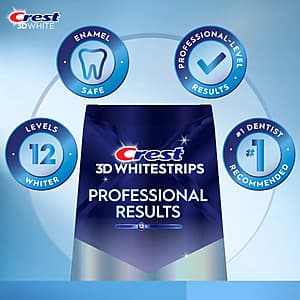 Professional-Grade Crest 3D Whitestrips Kit