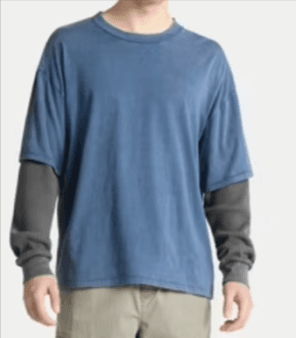Save 40% on Layered Long Sleeve Cotton Tee from No Boundaries