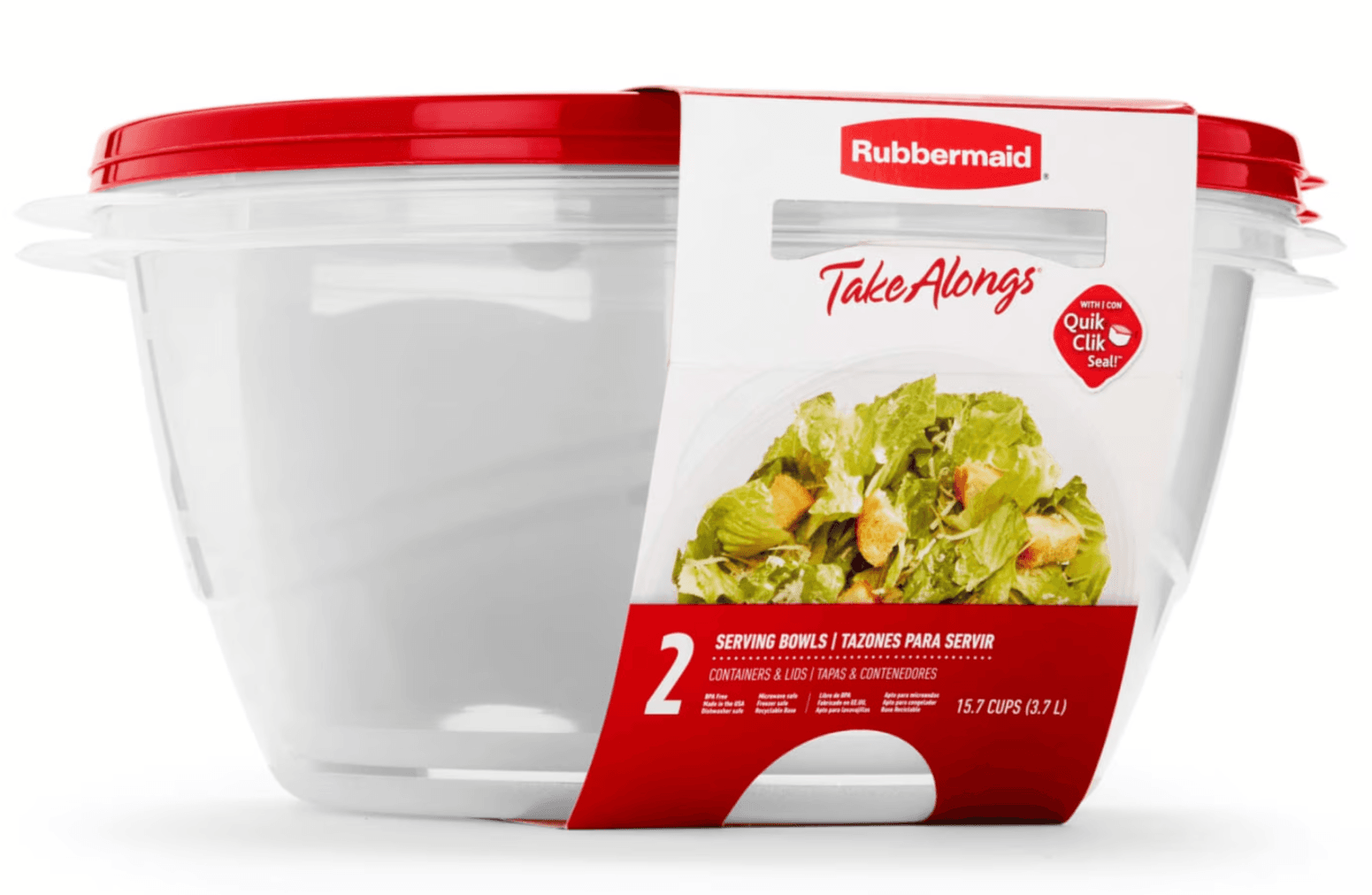 2-Pack Rubbermaid TakeAlongs Food Storage Containers 40% Off at Walmart